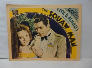 The Squaw Man 1931 Lobby Card Movie Memorabilia Western