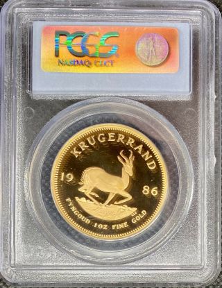 1986 Gold Krugerrand 1 Oz South African - Pcgs Pr - 68 Deep Cameo Proof