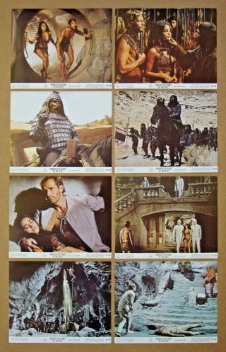 Beneath The Planet Of The Apes Charlton Heston 8x10 U.  S.  Lobby Card Set Of 8