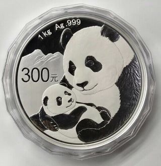 2019 China Panda 1 Kilo Silver And