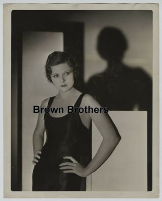 1920s Actress Sexy Barbara Kent Oversized Dbw Photo Blindstamp Clarence Bull Bb