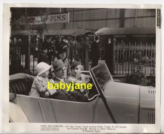 Shirley Temple Gary Cooper Carole Lombard 8x10 Photo 1934 Now And Forever 1