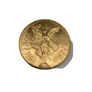 Mexican Gold Coin 1821 - 1947,  37.  5 Grams Of Pure Gold,  50 Pesos