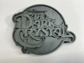 Dark Crystal 5 " Resin Cast Display Plaque Great To Display With Prop Nr