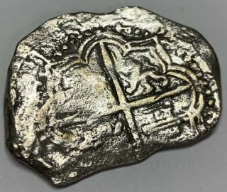 (1598 - 1621) Atocha Shipwreck 8 Reales Silver Coin Potosi Embossed 4