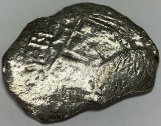 (1598 - 1621) Atocha Shipwreck 8 Reales Silver Coin Potosi Embossed 6