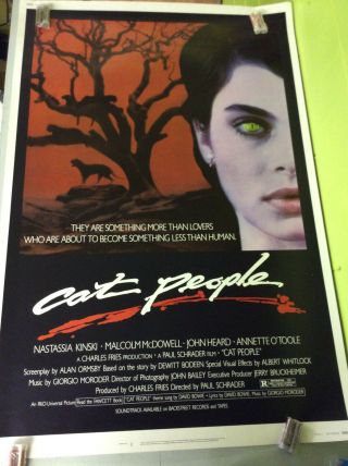 1982 40 " X60 " Cat People One - Sheet Rolled Movie Poster Nss