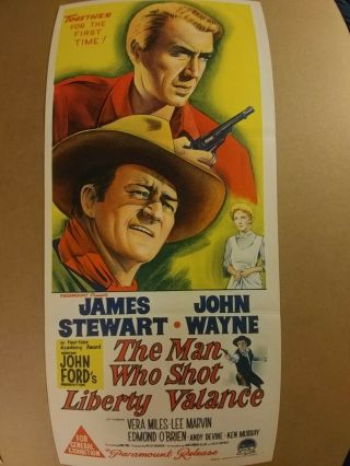 The Man Who Shot Liberty Valance John Wayne James Stewart 1962 Australian Daybil
