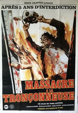 The Texas Chainsaw Massacre 1976 Tobe Hooper 47x63 Style B (color)
