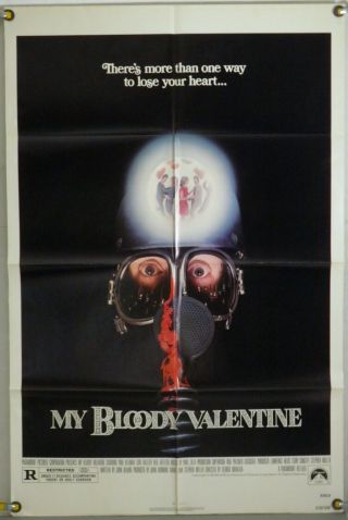 My Bloody Valentine Ff Orig 1sh Movie Poster Slasher Gore Horror (1981)
