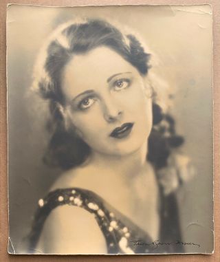 Large Format Billie Dove By Edwin Bower Hesser / 1919 / Hand Signed /