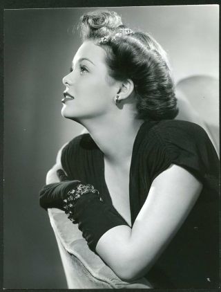 Nancy Gates In Early Portrait 16 Years Old 1942 Rko Photo By Bachrach