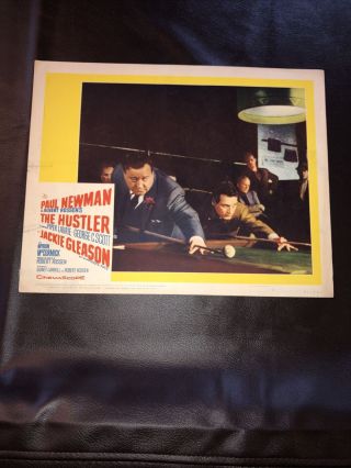The Hustler Paul Newman Jackie Gleason Pool Billiards 1961 Best Lobby Card 2