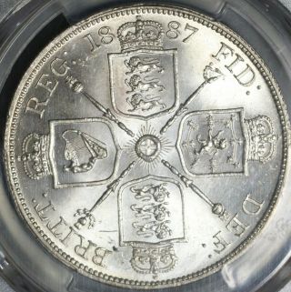 1887 PCGS MS 64 Victoria Great Britain 4 Shilling 2 Florin Silver Coin (1701090D 6