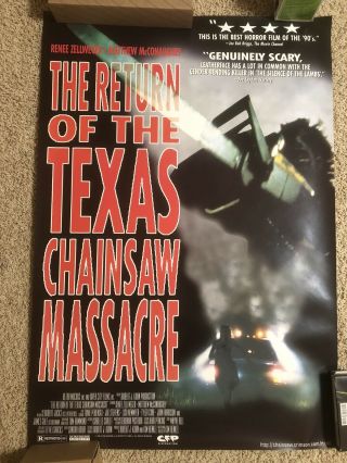 The Return Of The Texas Chainsaw Massacre One Sheet Rolled Poster