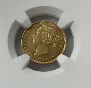 1882 H Newfoundland $2 Gold NGC AU55 3