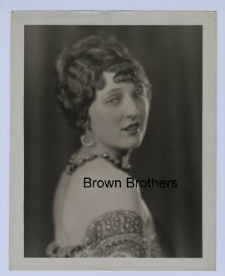 1920s Hollywood Glamour Carmel Myers Oversized Dbw Photo By Edwin Bower Hesser