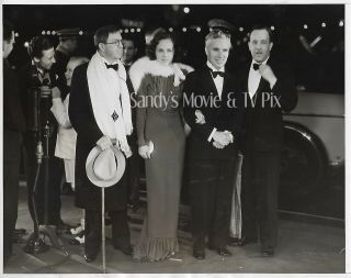 Charlie Chaplin,  Paulette Goddard Vintage Press Photo 1933