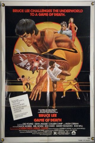 Game Of Death Ff Orig 1sh Movie Poster Bruce Lee Chuck Norris Colleen Camp 1979
