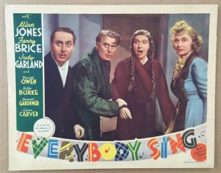 Everybody Sing Movie Poster Lobby Card B 1938 11x14 Judy Garland