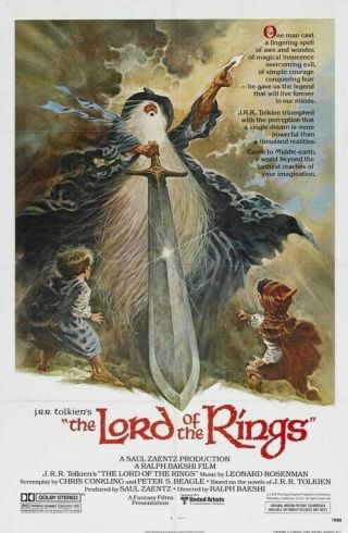Lord Of The Rings 27x41 Nm - M Movie Poster 1978 Ralph Bakshi