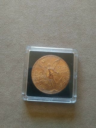 1947 Gold 50 Pesos Mexico
