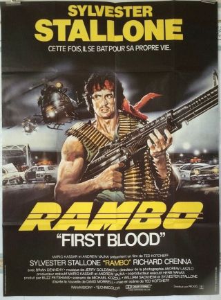 First Blood (rambo,  1982) - Sylvester Stallone - 47x63 - Artwork By Casaro