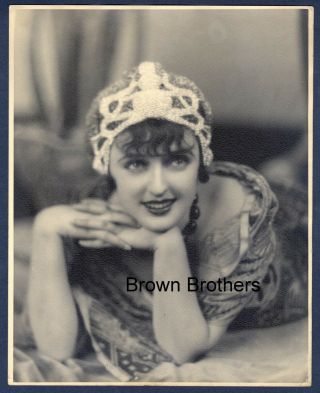1920s Hollywood Carmel Myers Oversized Dbw Photo By Clarence Sinclair Bull - Bb