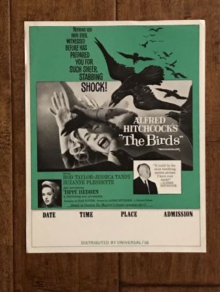 The Birds - Movie Poster - Alfred Hitchcock
