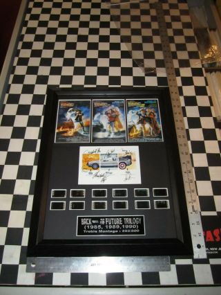 Framed Back To The Future Trilogy Film Cell Display
