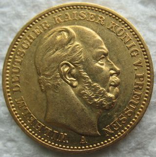 1883 - A German Prussia Gold 20 Mark