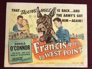 Set Of 8 Francis Goes To West Point Lobby Card Movie Poster 1952 O 