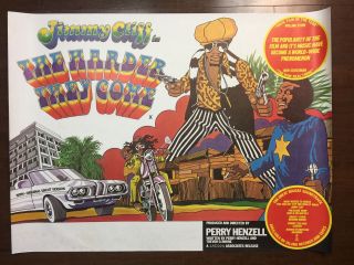 The Harder They Come - Jimmy Cliff (1972) 30 " X 40 " Uk Quad Movie Poster