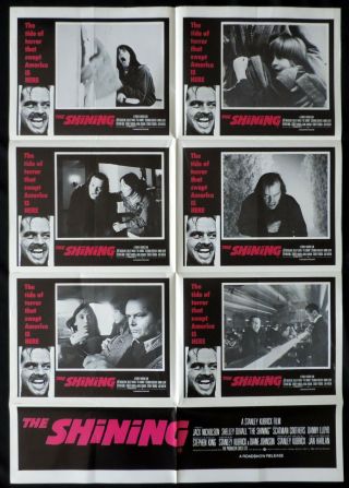The Shining Photo Sheet Movie Poster Jack Nicholson Stanley Kubrick