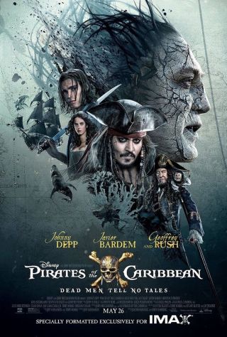 Pirates Of The Caribbean Dead Men Tell No Tales Movie Poster Bus Shelter 48x70