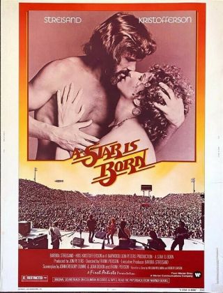 A Star Is Born Barbra Streisand Kris Kristofferson 30x40 Movie Poster