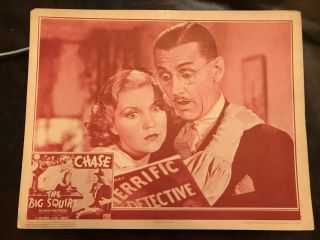 The Big Squirt 1937 Columbia 11x14 Comedy Short Lobby Charlie Chase Lucille Lund