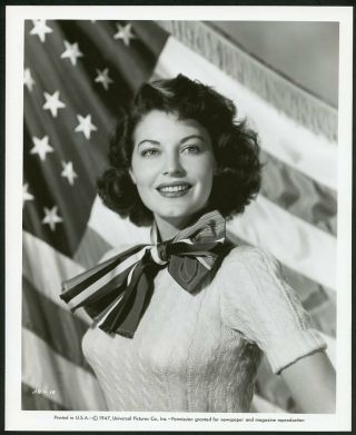 Ava Garner In Stunning Patriotic Portrait Vintage 1947 Photo