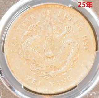 1899 China Chihli Peiyang Silver Dollar Dragon Coin Ngc L&m - 454 Y - 73 Pcgs Vf