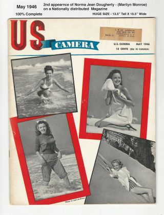 Us Camera May,  1946 - 2nd Usa Norma Jean (marilyn Monroe) Cover - Very Rare