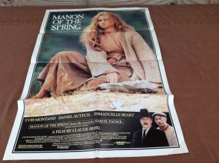 1987 Manon Of The Spring Movie House Full Sheet Poster