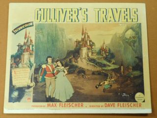 GULLIVER ' S TRAVELS ' 39 Max Dave Fleischer MOVIE LOBBY CARD Animated Cartoon Film 3