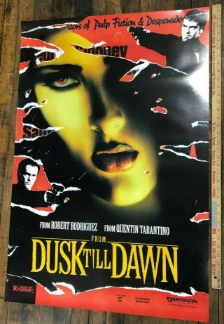 Vintage Movie Poster " From Dusk Til Dawn " One Sheet 1996 S/s 27x40