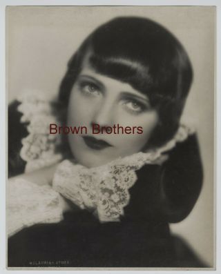 1920s Actress Pauline Starke Oversized Dbw Photo By Melbourne Spurr Blind Stamp