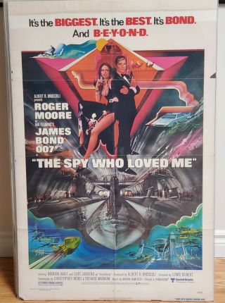 The Spy Who Loved Me (1977) One Sheet Movie Poster James Bond 007
