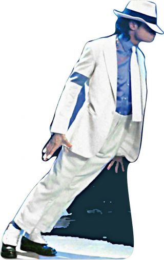 2qty Michael Jackson - Smooth Criminal 70 " Tall Life Size Cardboard Cutout Standee