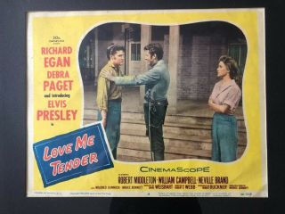 Elvis Presley 1956 Love Me Tender Movie Lobby Card Framed