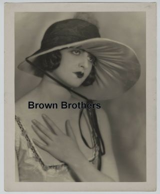 1920s Hollywood Dramatic Natalie Kingston Oversized Dbw Photo Edwin Bower Hesser