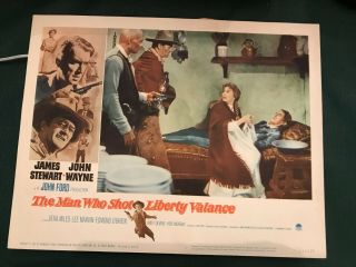The Man Who Shot Liberty Valance 1962 Paramount 11x14 " Western Lobby John Wayne