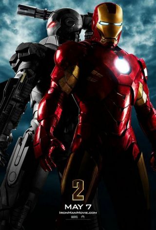 Marvel Iron - Man 2 2010 Advance Teaser Ds 2 Sided 27x40 " Movie Poster R Downey Jr